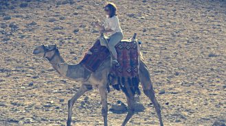 Lotte Davis camel riding